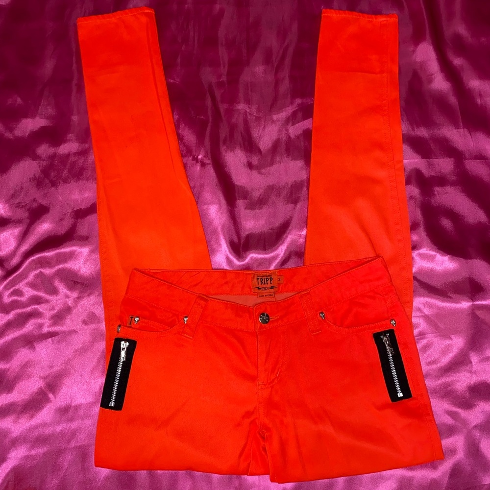 Tripp NYC Neon Orange Pants
